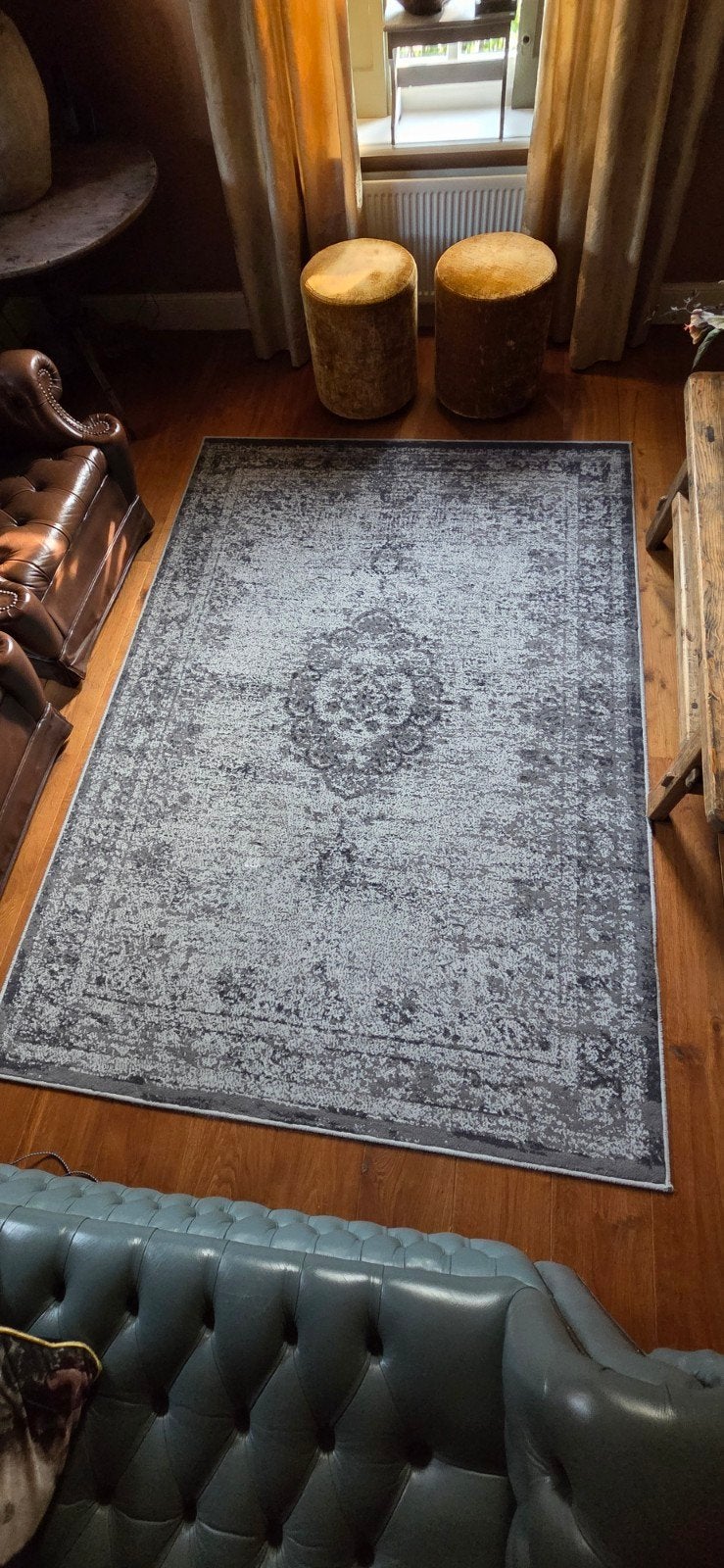 grijs rapijt kleed vloerkleed ! 160 x 230 cm, 150 tot 200 cm, 200 cm of meer, Ophalen of Verzenden, Grijs