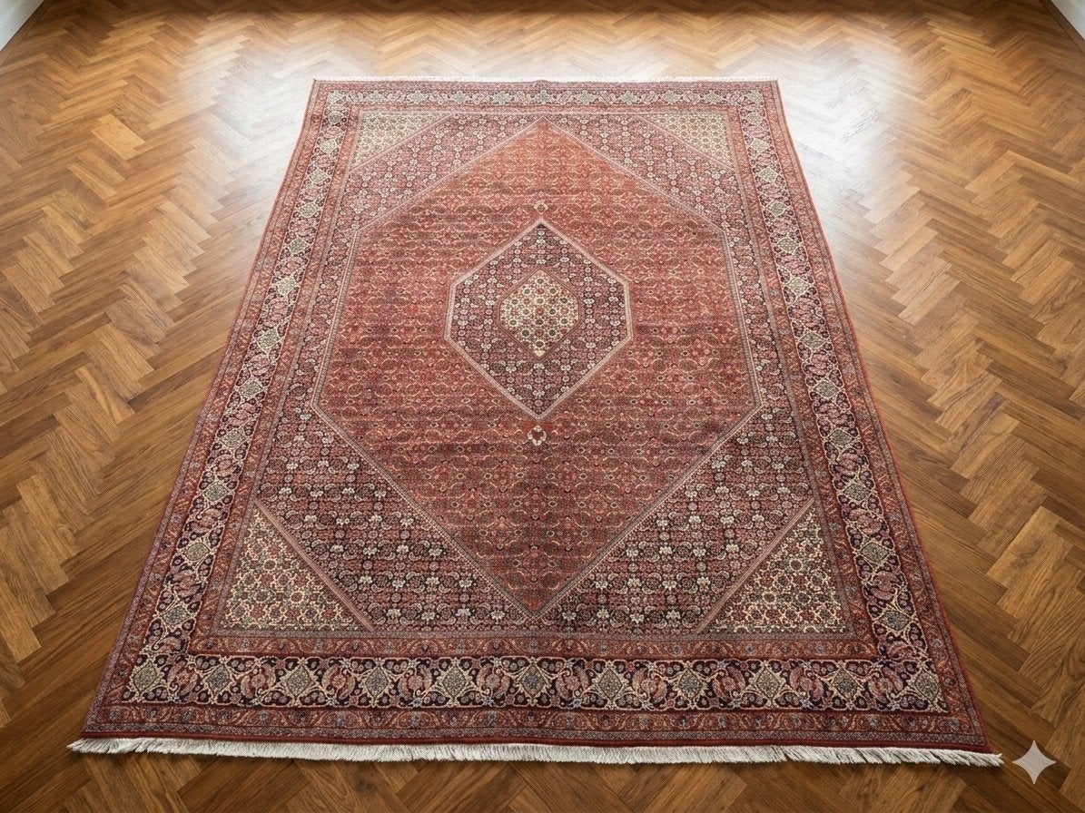 Handgeknoopt perzisch tapijt bidjar 400x300, Info@SlatsAntiek.nl, Perzisch, Vof Slats Antiek, Ophalen of Verzenden