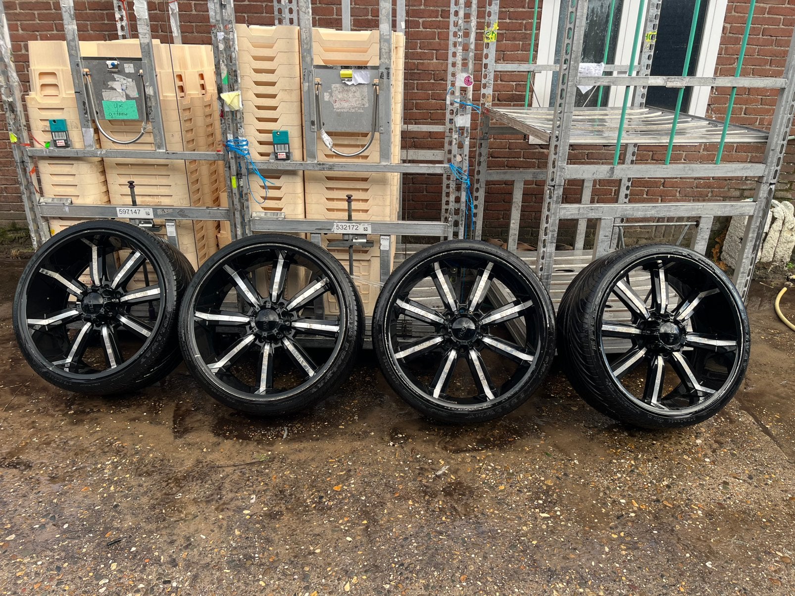 24 inch 8 gaats chevrolet velgen, Ophalen, Velg(en), 275 mm, Overige maten
