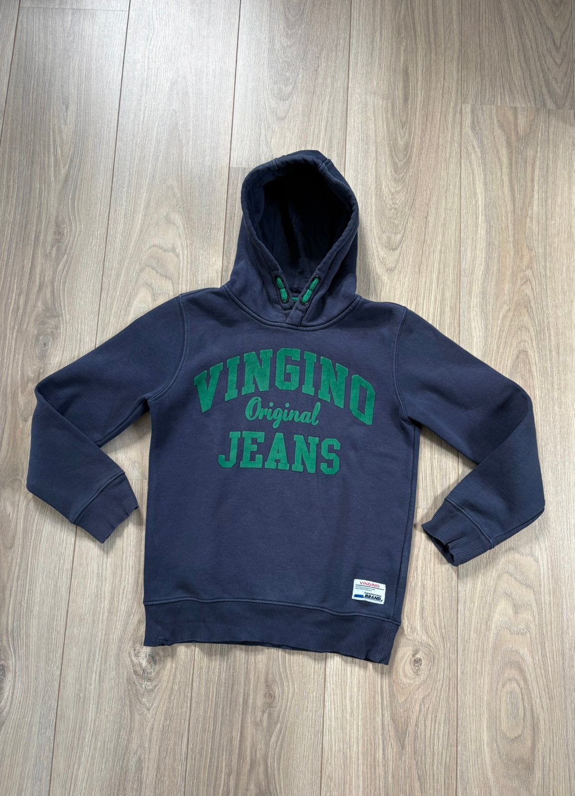 Donkerblauwe Vingino hoodie - maat 152, Ophalen of Verzenden, Zo goed als nieuw, Jongen, Trui of Vest