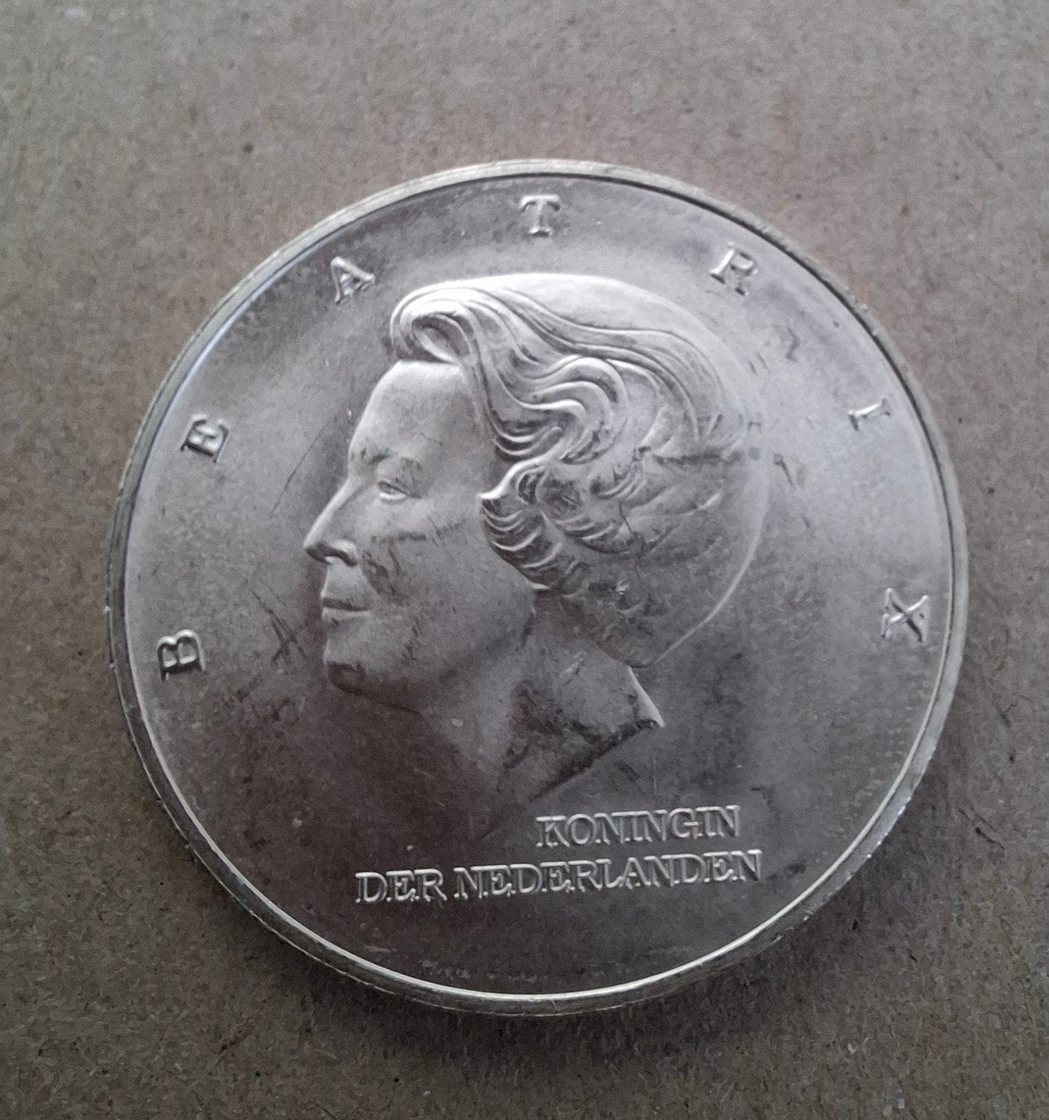 Zilveren 10 Gulden Koningin Beatrix Marshall Plan 1997, Koningin Beatrix, Zilver, Ophalen of Verzenden, Losse munt