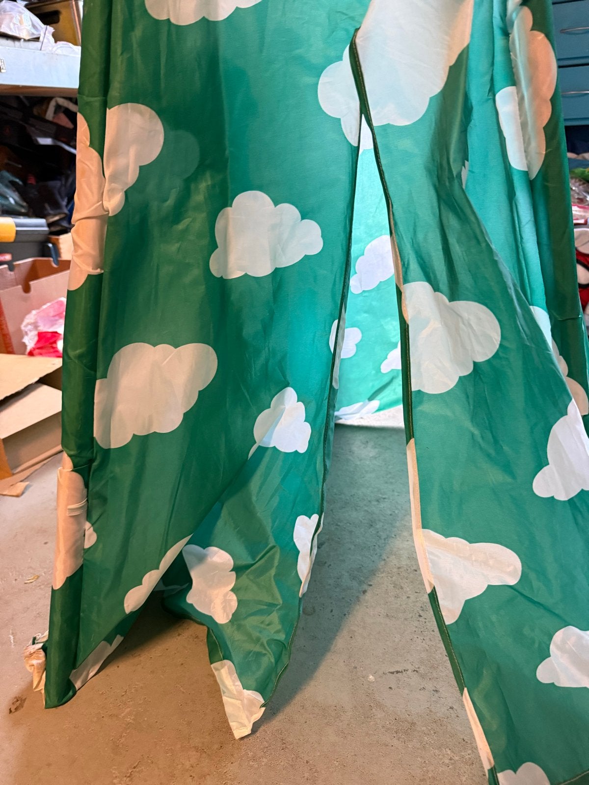 Wigwam speeltent met wolkenpatroon, Ophalen of Verzenden, Gebruikt, Overige materialen