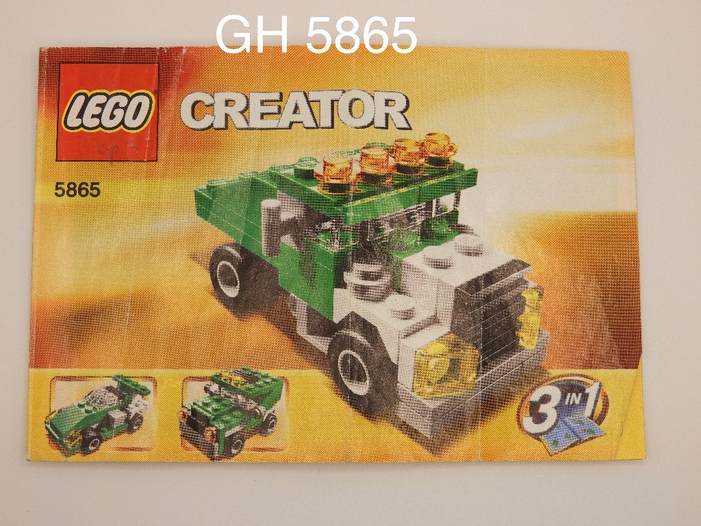 Lego 5865 Mini Dumper, Gebruikt, Lego, Inclusief instructies, Ophalen of Verzenden