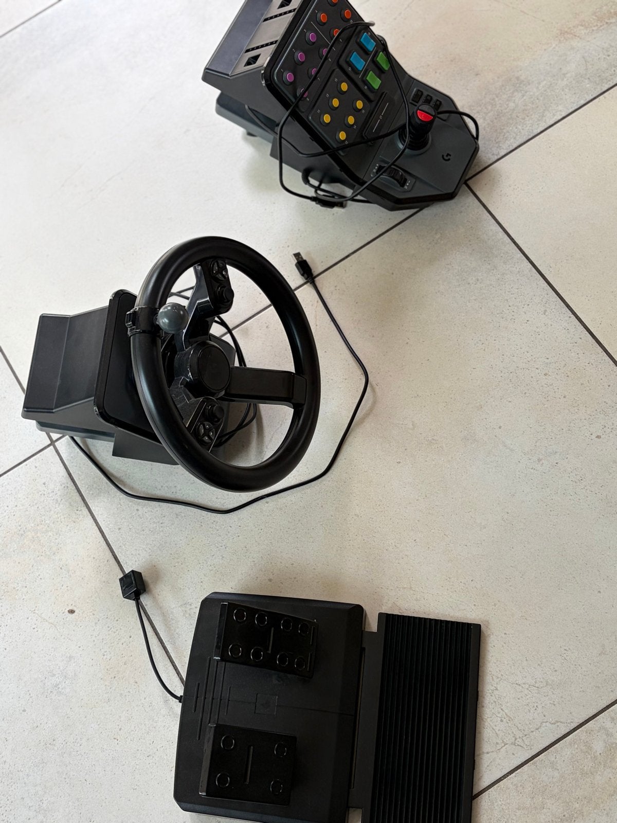 Logitech G Saitek Heavy equipment set Farming Simulator, Ophalen, Racestuur, Gebruikt, Direct drive