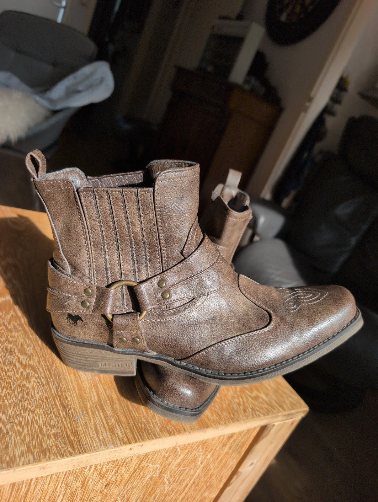 Mustang laarsjes maat 43, Ophalen, Bruin, Boots, Mustang