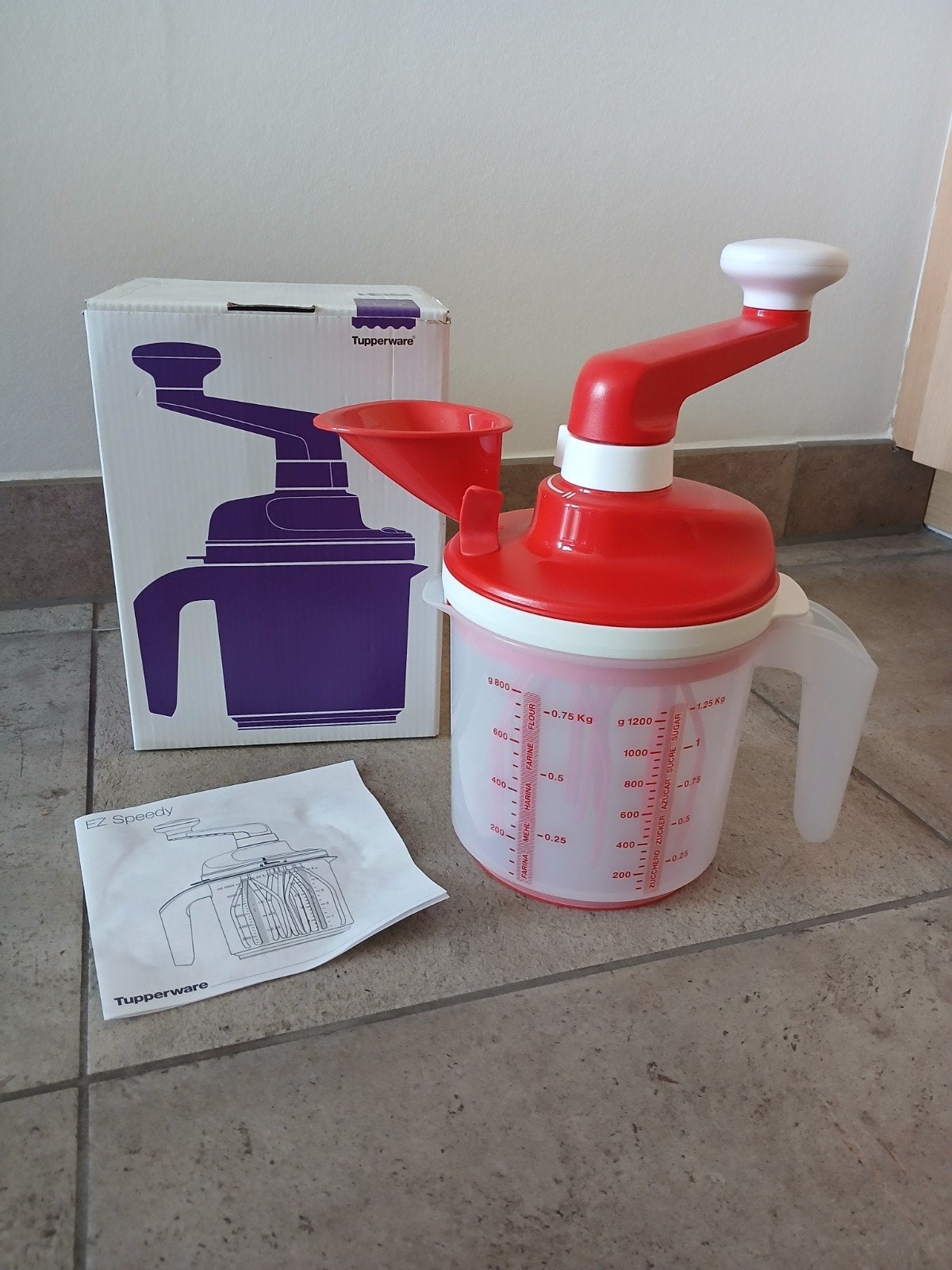 Tupperware Speedy chef 2/DuoChef/Easy Mix, Handmixer. Nieuw!, Overige typen, Nieuw, Ophalen of Verzenden, Rood