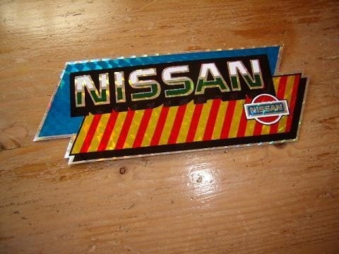 Nissan holografische sticker 14x5cm, Ophalen of Verzenden, Zo goed als nieuw, Bedrijf of Vereniging