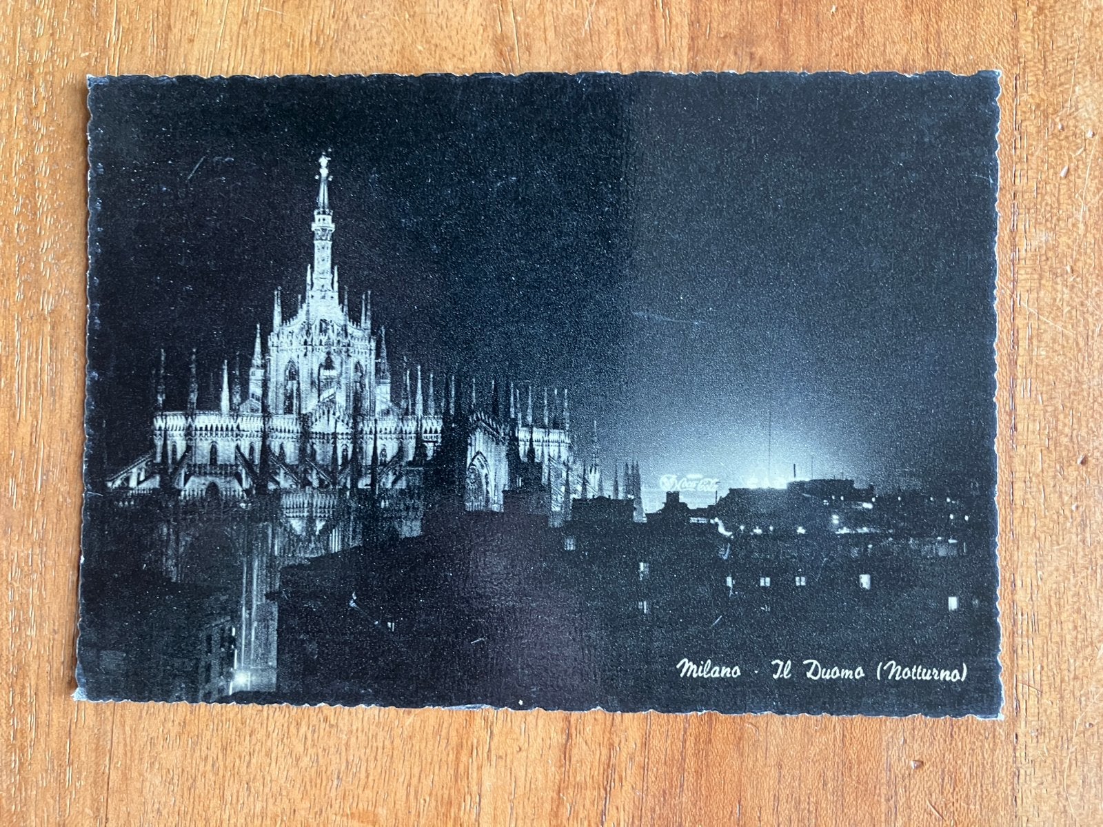 Milaan - Milano - Il Duomo (Notturno), Ophalen of Verzenden, 1940 tot 1960, Ongelopen, Italië