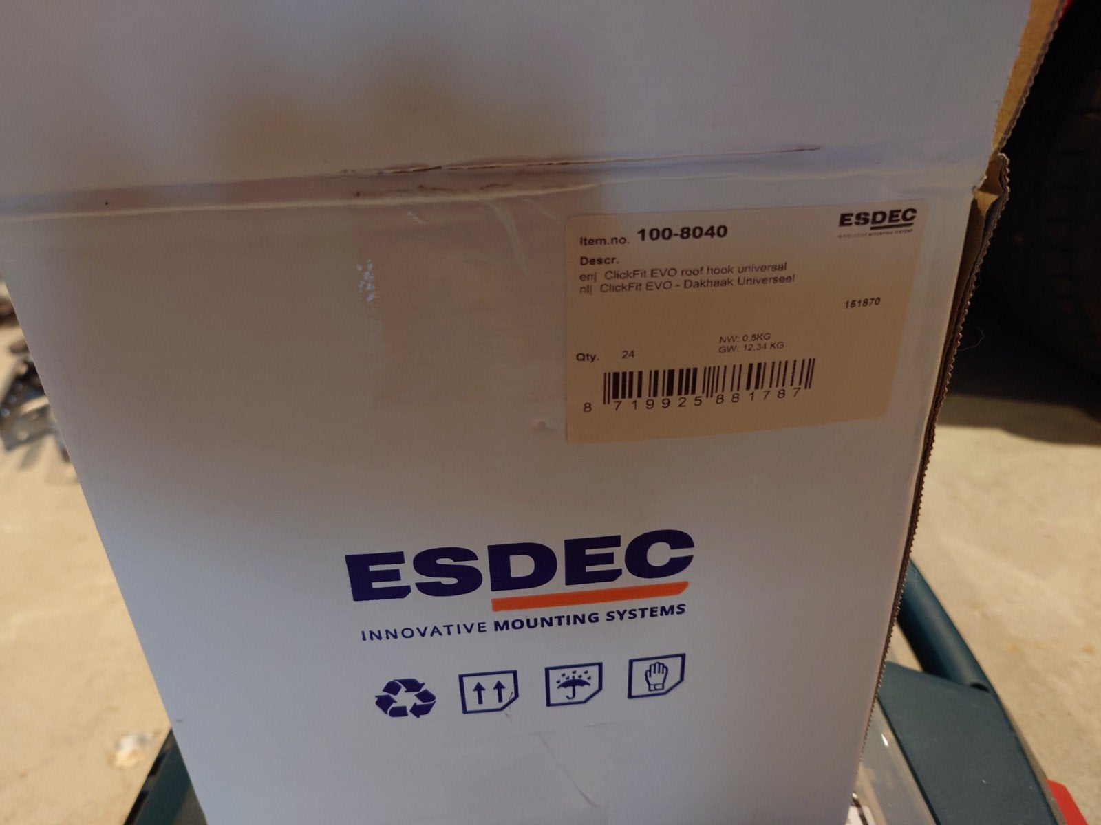 Esdec clickfit evo dakhaken 22 stuks, Ophalen, Doos, Minder dan 50 cm, Minder dan 40 cm