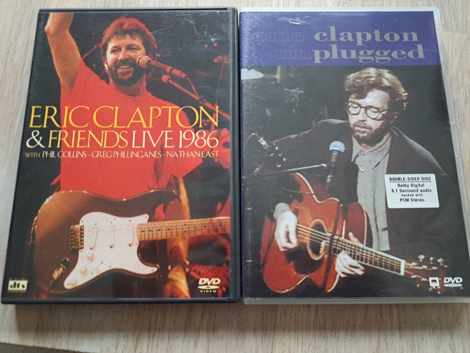Eric Clapton DVD's: Live 1986 & Unplugged, Alle leeftijden, Nederlands, Ophalen of Verzenden, Concert