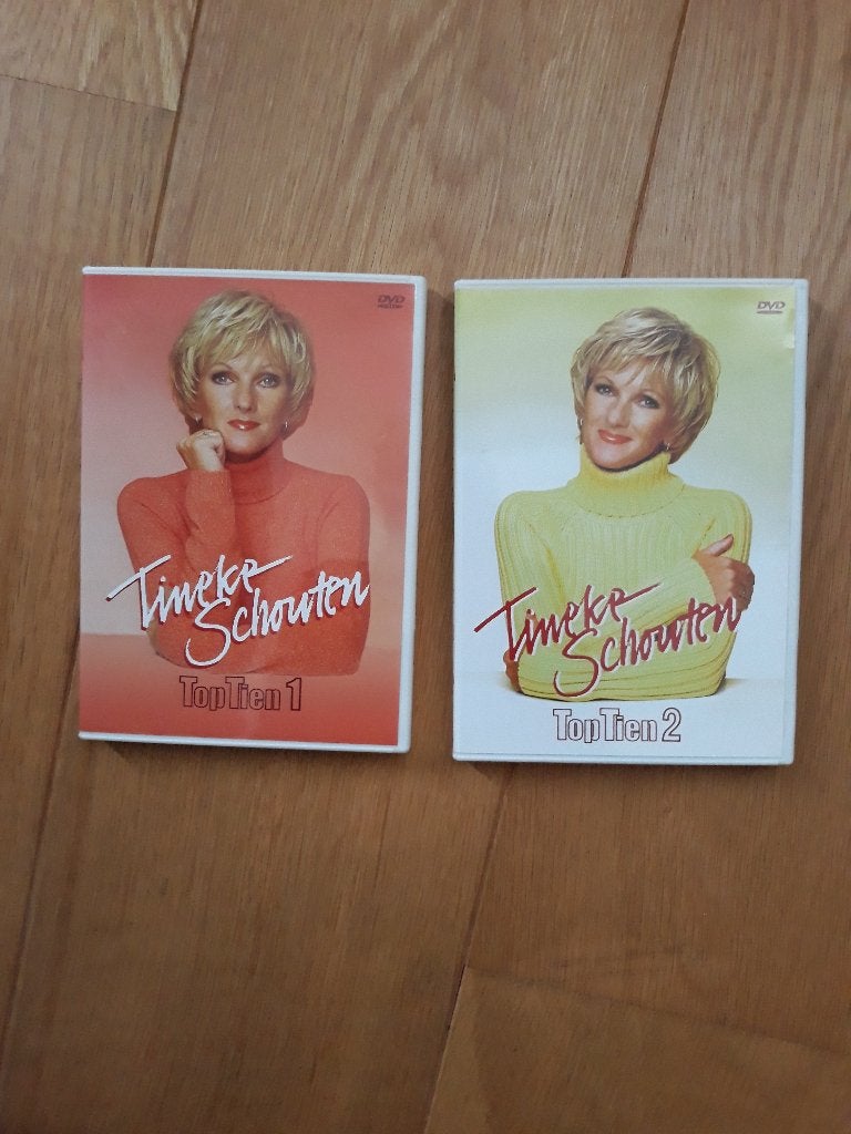 2 dvd's - Tineke Schouten Top tien 1 en 2, Alle leeftijden, Ophalen of Verzenden, Zo goed als nieuw, Stand-up of Theatershow