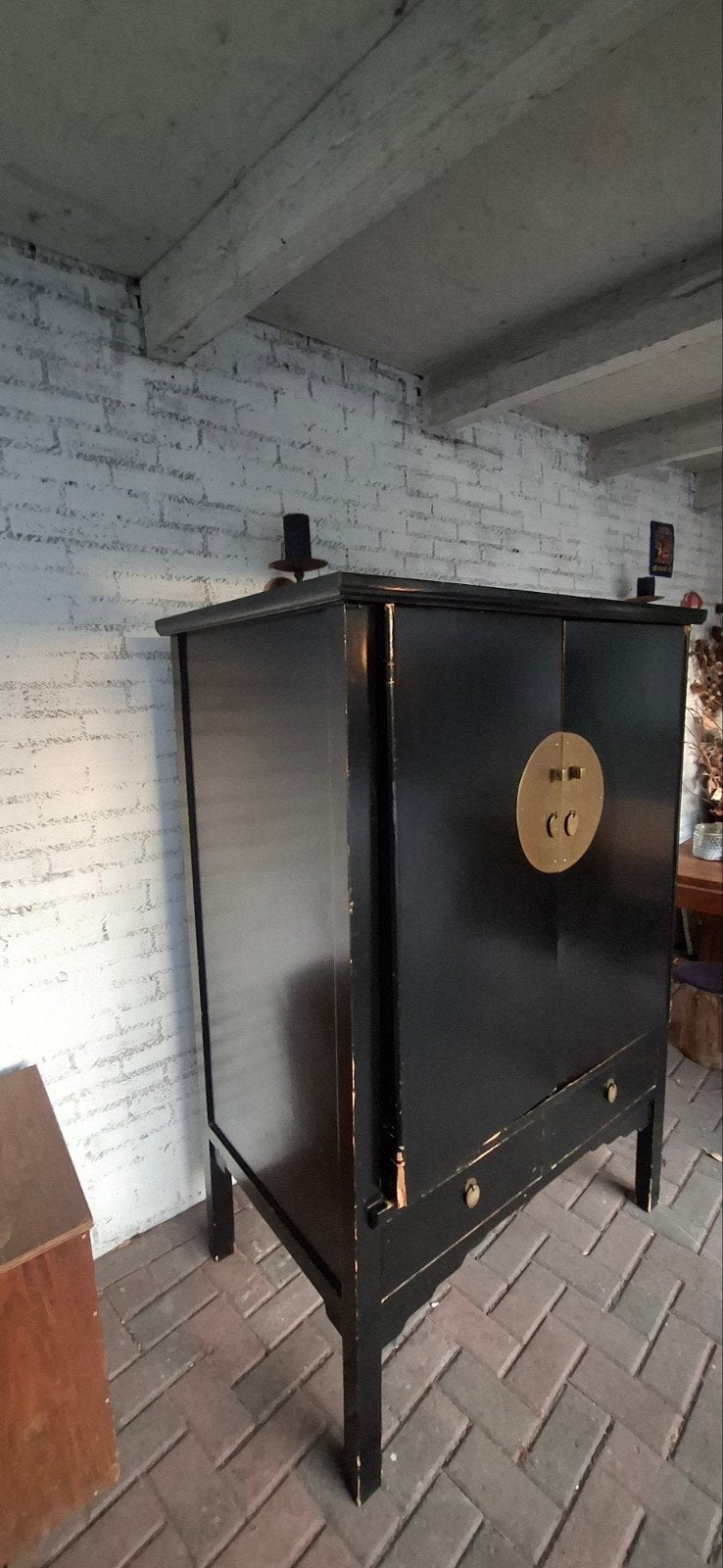 Zwart Chinees kabinet - opknapper, Ophalen