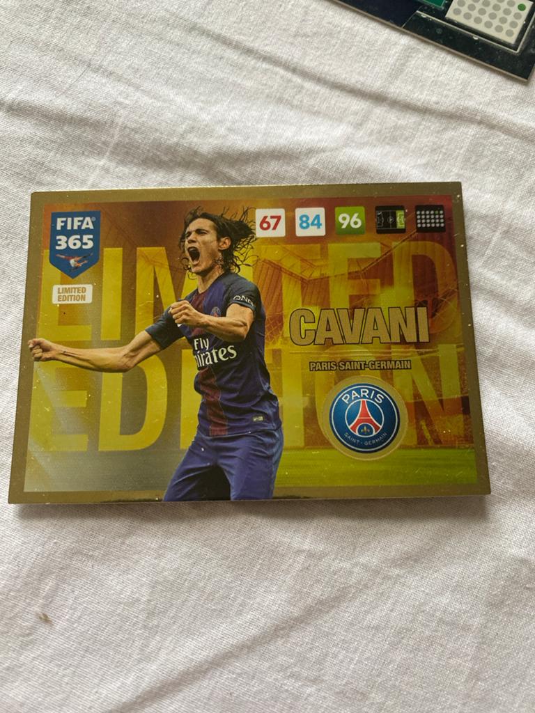 FIFA 365 Limited Edition Cavani Paris Saint-Germain kaart, Ophalen of Verzenden, Zo goed als nieuw, Buitenlandse clubs, Spelerskaart
