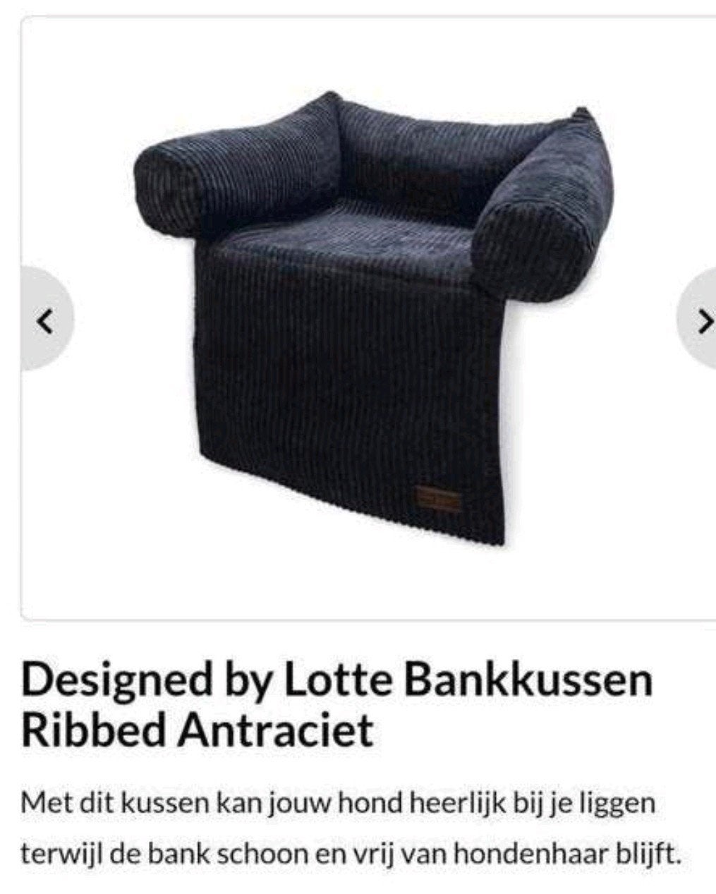 Hondenmand bankkussen designer bij lotte zgan, Ophalen of Verzenden, Zo goed als nieuw, Stof