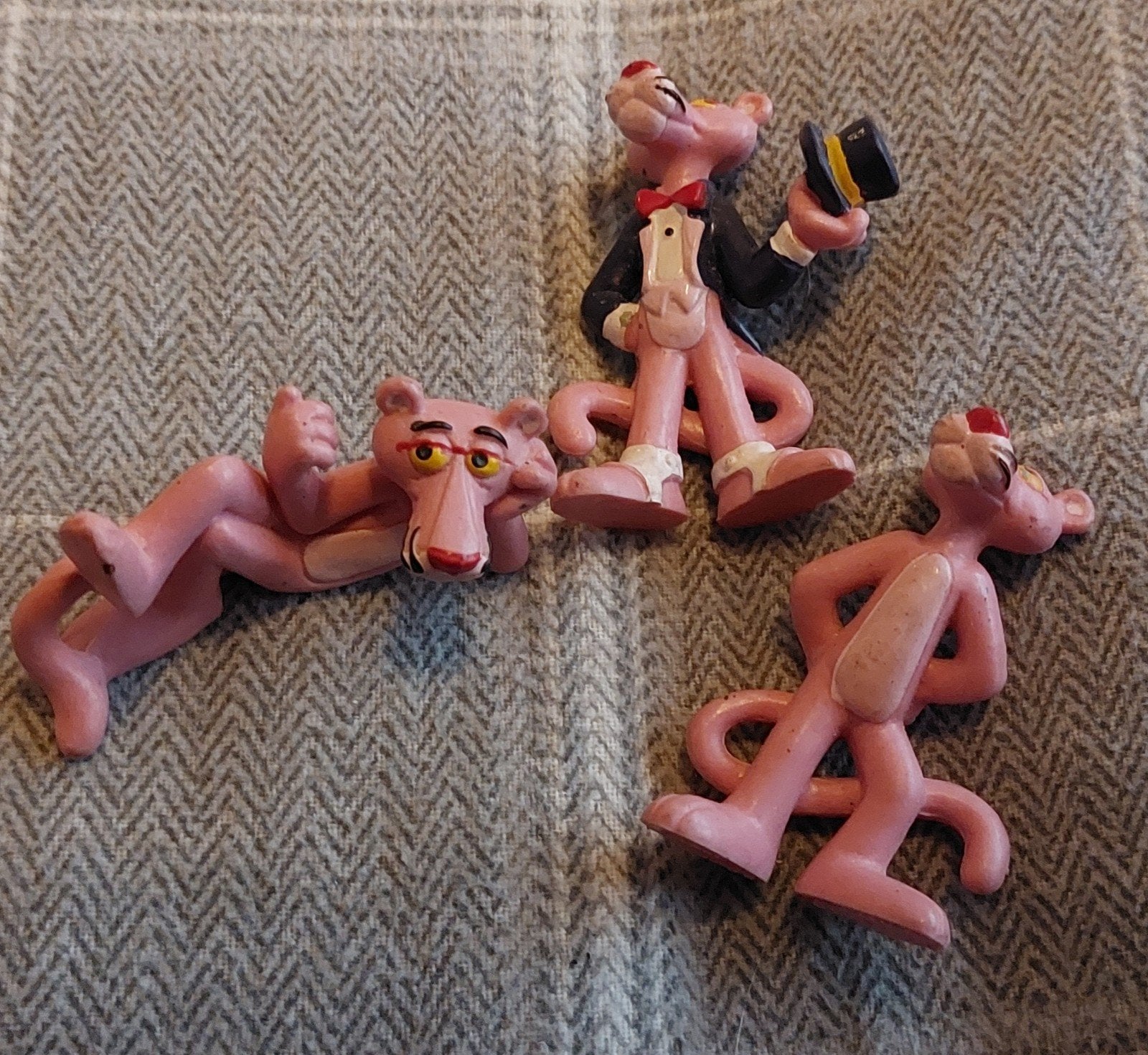 3 pink panter figuurtjes, Ophalen of Verzenden