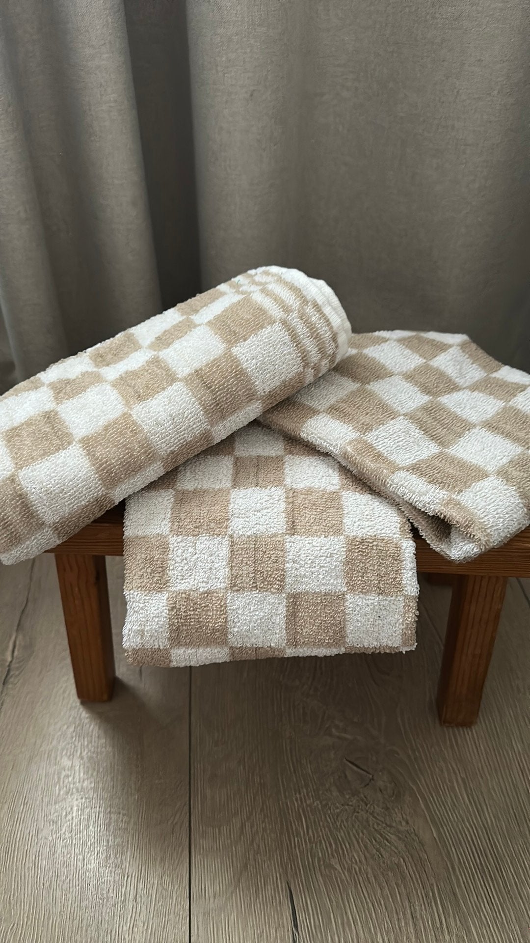 Keuken handdoek Nieuw 50/50 cm, Beige, Wasbaar, Nieuw, Textiel overig