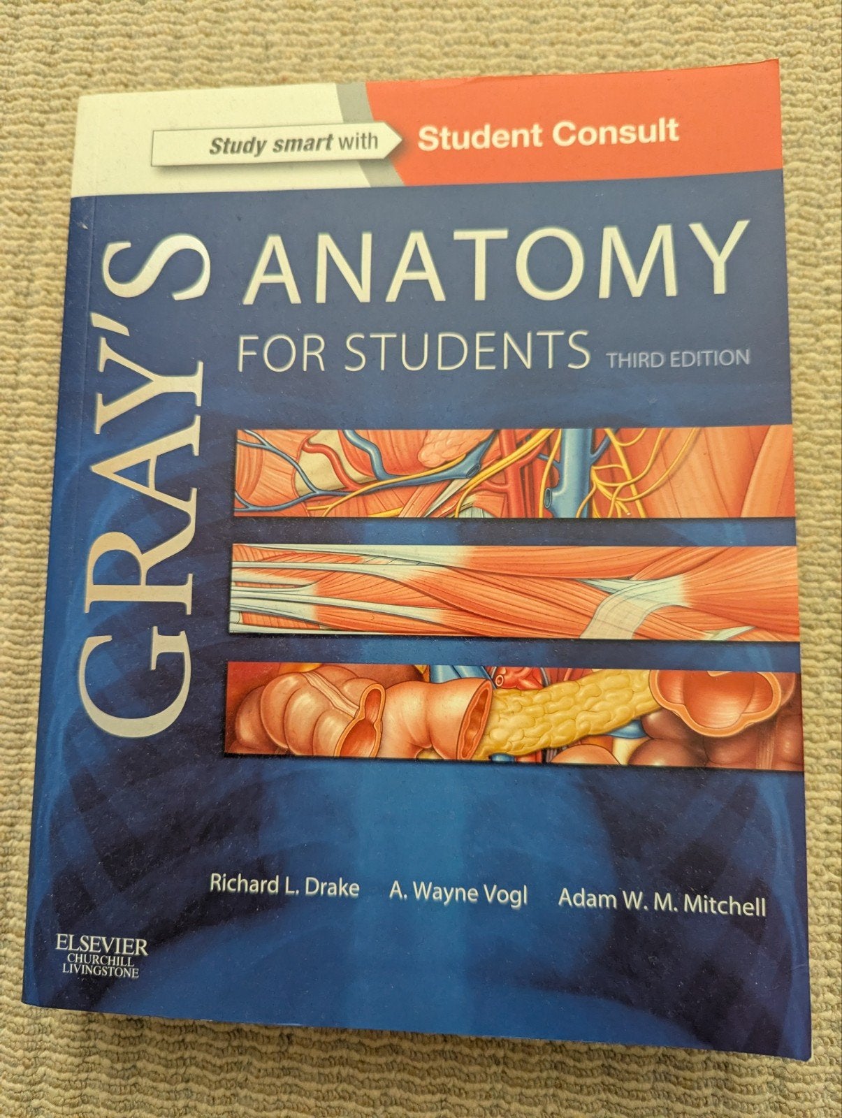 Gray's Anatomy for Students - Derde Editie, Boeken, Richard L. Drake, A. Wayne Vogl, Adam W. M. Mitchell, Ophalen of Verzenden