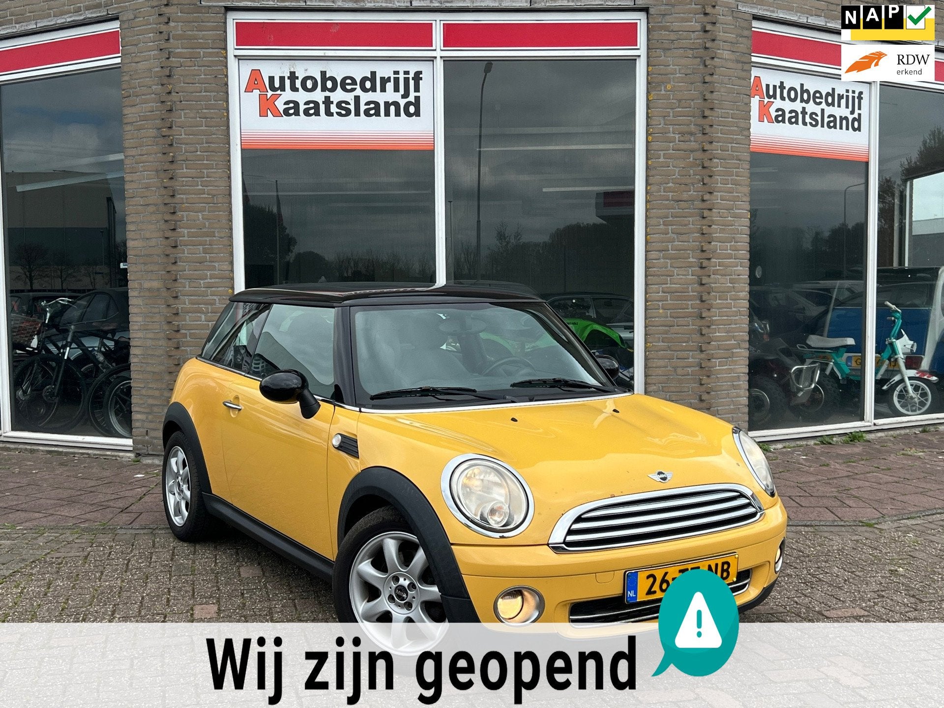 Mini Mini 1.6 Cooper Chili - Leder - Pano - Clima - 2007, Auto's, Mini, Voorwielaandrijving, Gebruikt, 4 cilinders, 4 stoelen