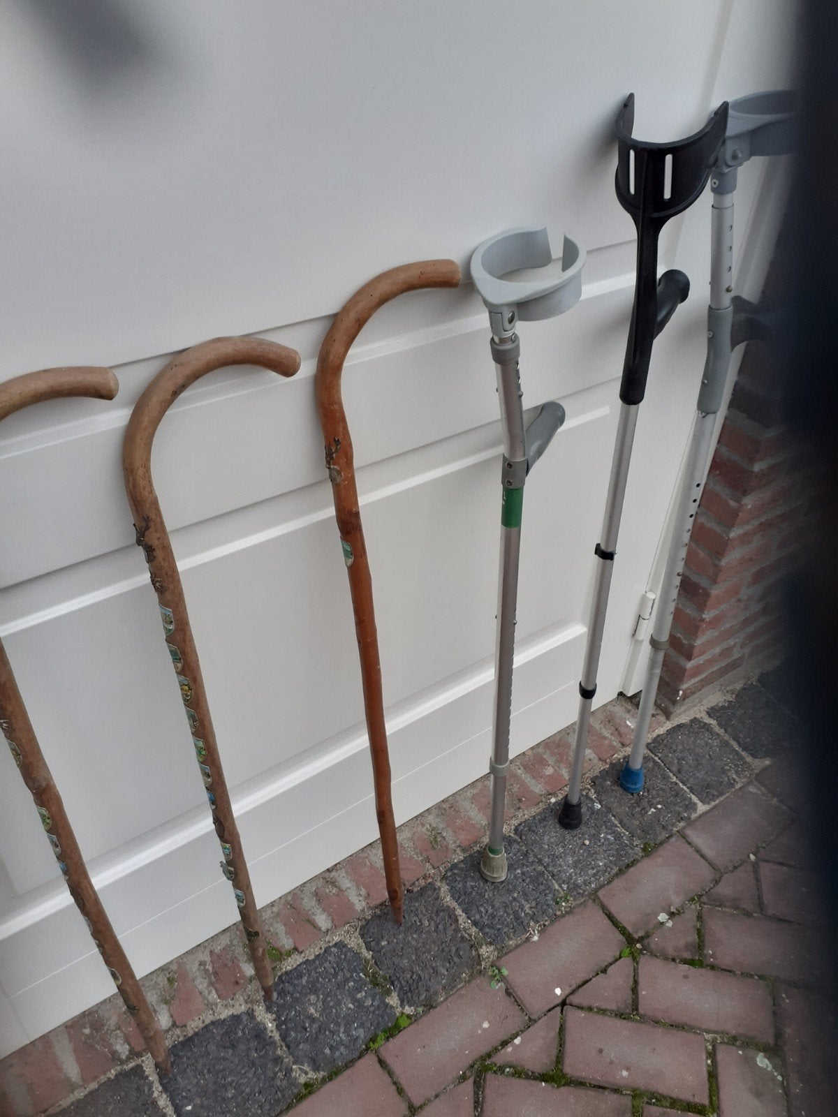 Zorgmiddelen/wandelstokken, Ophalen of Verzenden, Verstelbaar, Zo goed als nieuw