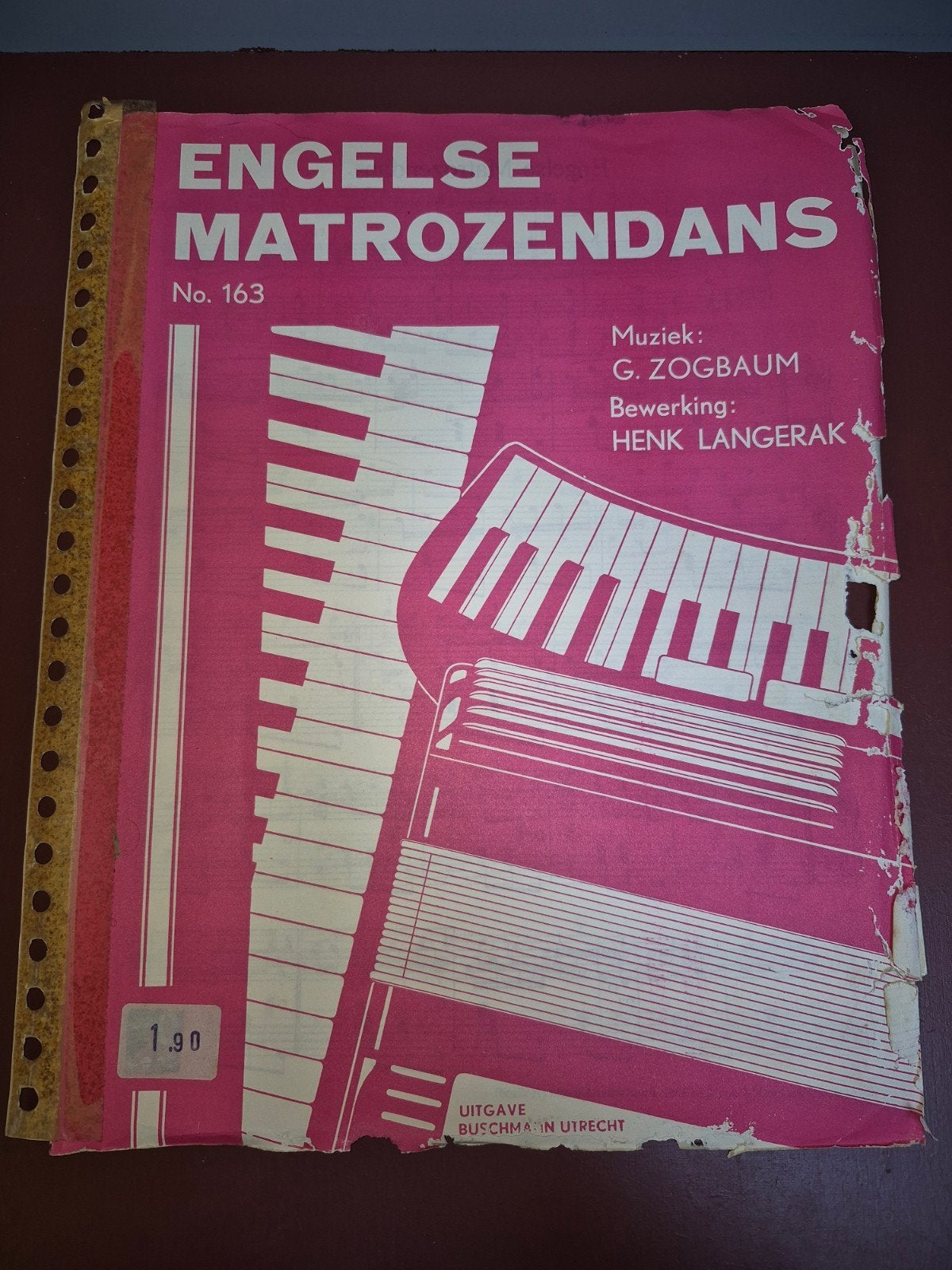 Engelse Matrozendans - no. 163  G. Zogbaum, Henk Langerak, Gebruikt, Overige genres, Piano, Ophalen of Verzenden