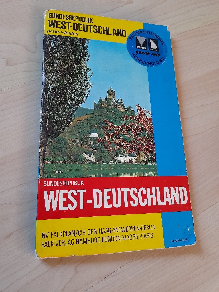 AUTOWEGENKAART WEST - DEUTSCHLAND FALK PLAN, Ophalen of Verzenden, Gelezen, Overige onderwerpen