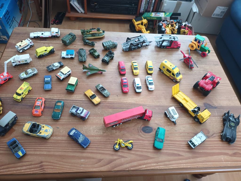 Grote collectie diverse speelgoedauto's en voertuigen, Ophalen of Verzenden, Gebruikt