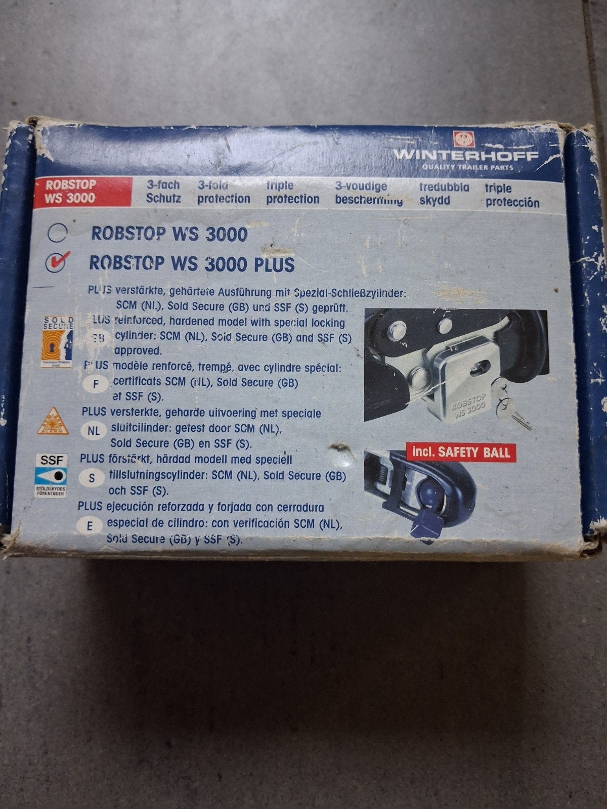 SCM Gecertificeerd Robstop WS 3000 Plus Disselslot, Ophalen