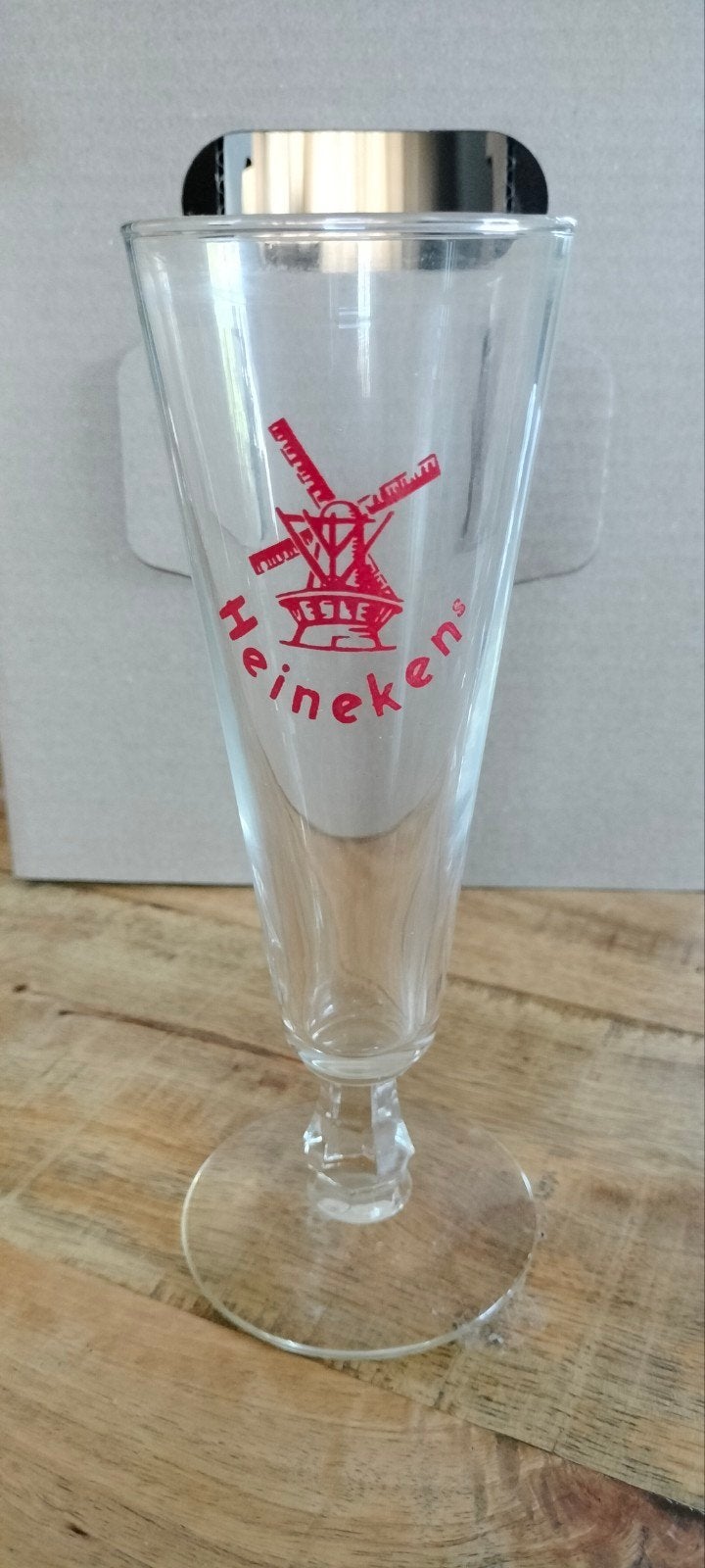 Oud Heineken's bierglas met molenlogo, Verzamelen, Ophalen, Zo goed als nieuw, Glas of Glazen, Heineken
