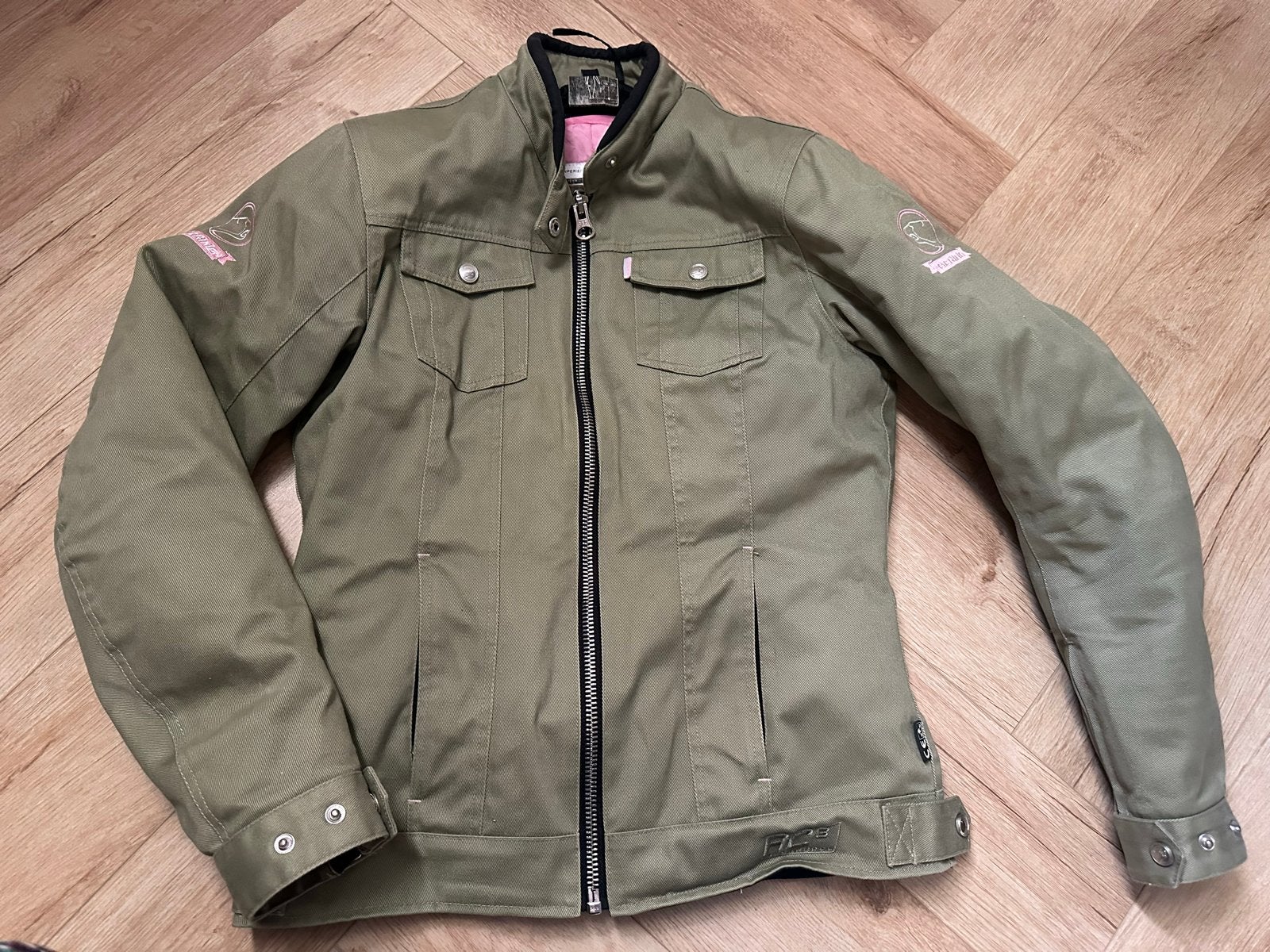 Bering T1 motorjack groen - Dames textiel motorjas, Ophalen, Tweedehands, Dames, Jas | textiel