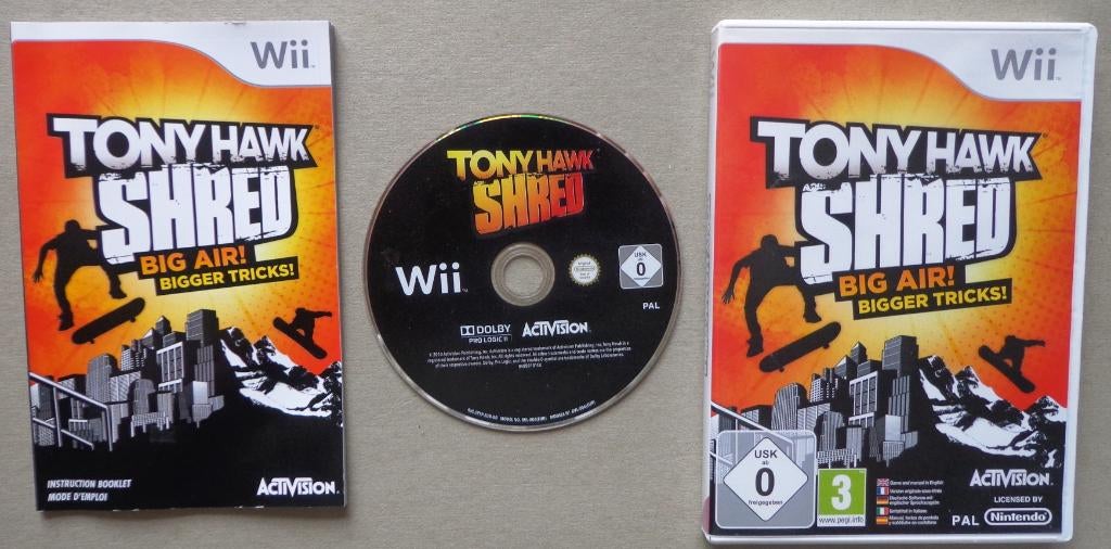 Tony Hawk Shred voor de Nintendo Wii Compleet, Spelcomputers en Games, Games | Nintendo Wii, 1 speler, Ophalen of Verzenden, Zo goed als nieuw