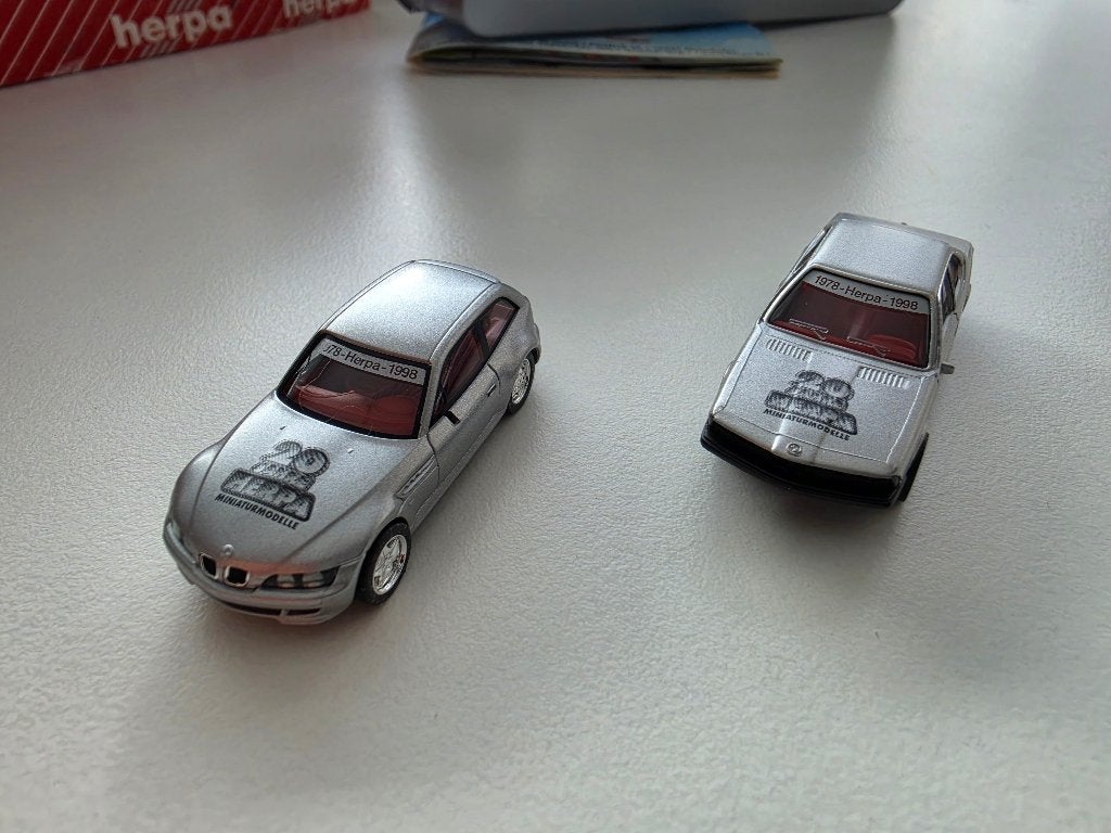 BMW Z3 coupe en BMW 635 csi 1/87, Ophalen of Verzenden, Nieuw, Auto, Herpa