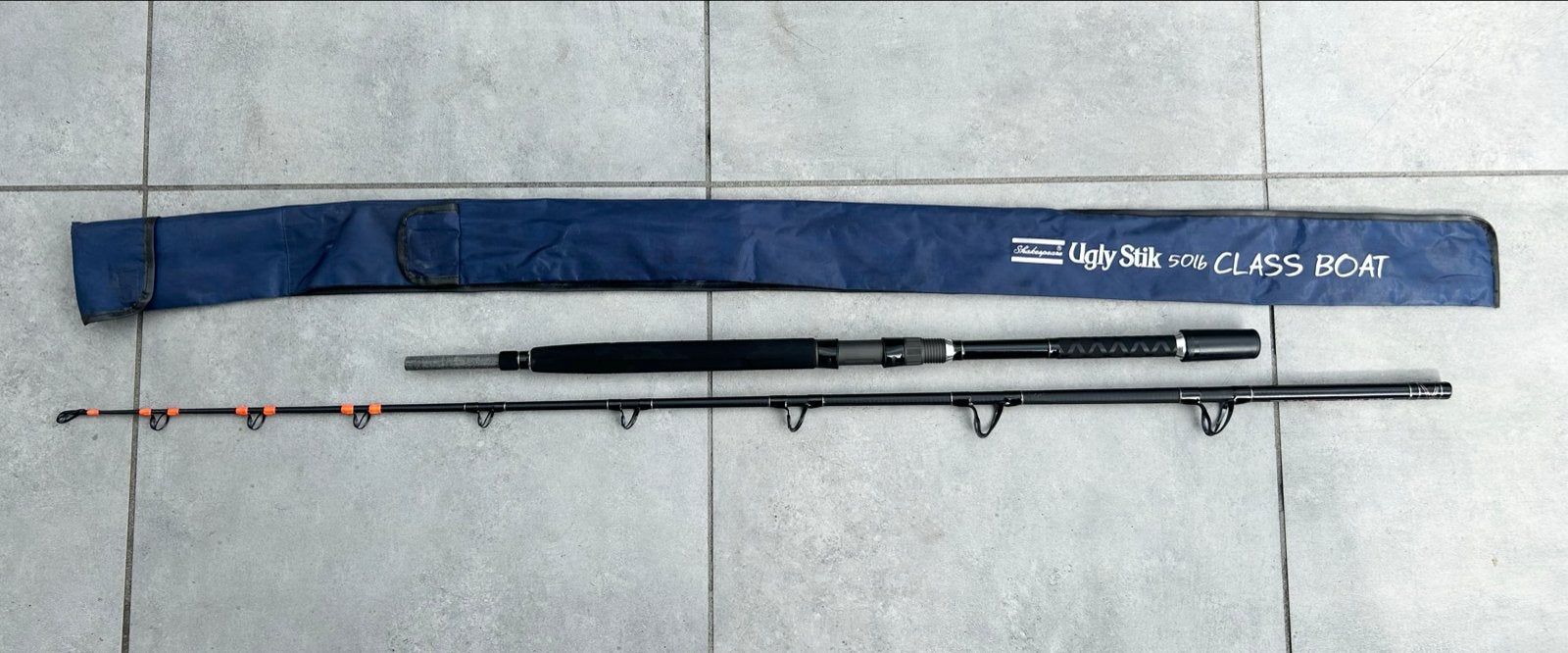 Ugly Stik 50lb Stevige Boothengel - Meervalvisserij, Watersport en Boten, Hengelsport | Algemeen, Ophalen of Verzenden, Gebruikt