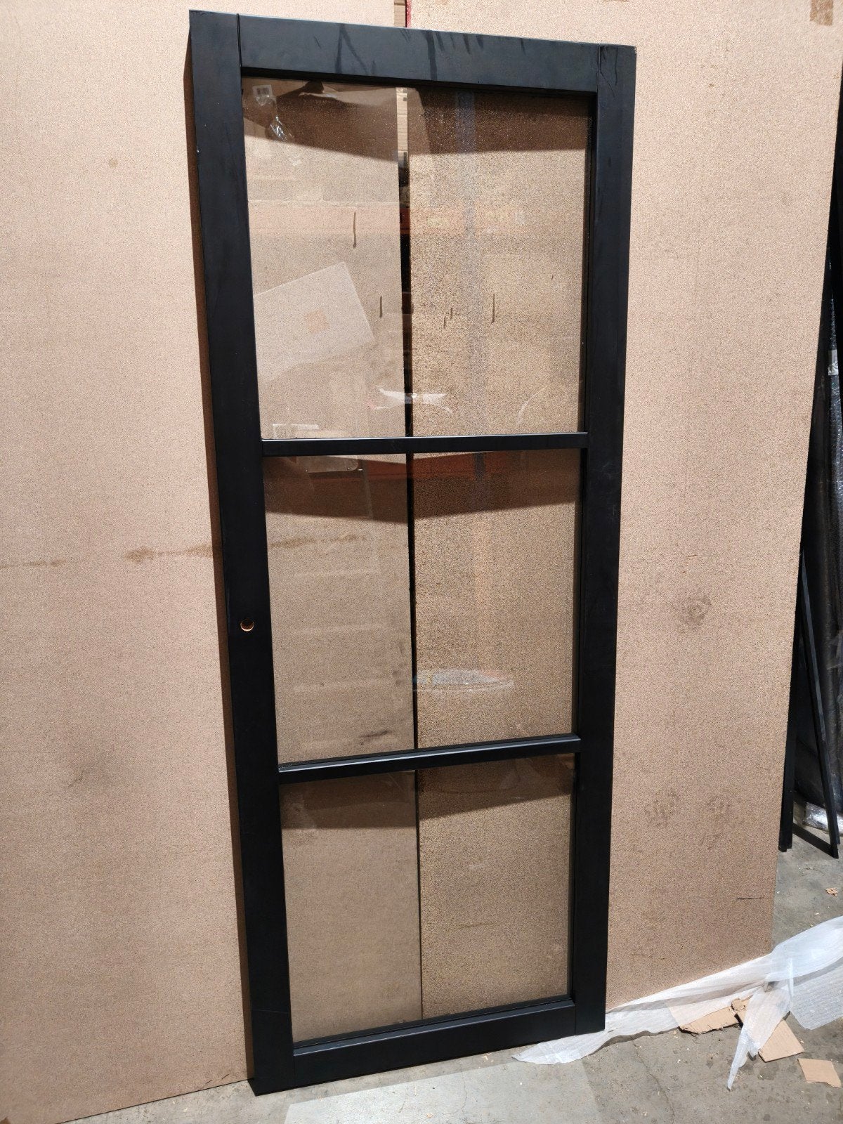 binnendeur met 3 ramen incl glas 77,6x201,5 cm Stomp, Ophalen, Minder dan 80 cm, ., Binnendeur