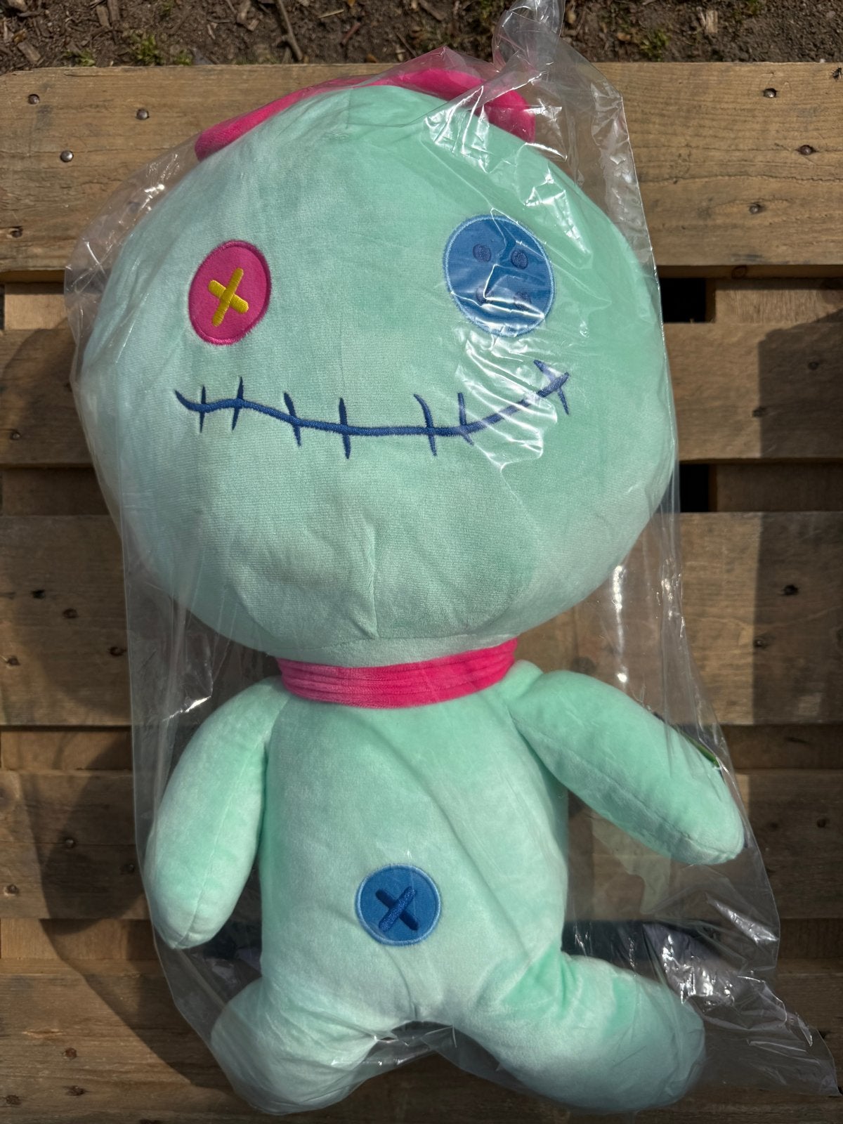 Nieuwe mintgroene knuffel met roze en blauwe details, Groen, Overige merken, ., Overige typen