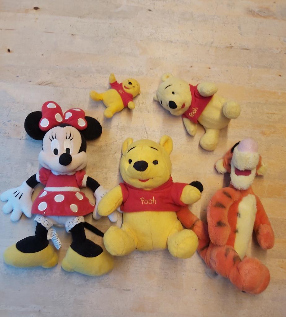Mooie schone Disney knuffels Minnie Mouse Teigetje Poeh, Ophalen of Verzenden, Zo goed als nieuw, Overige typen