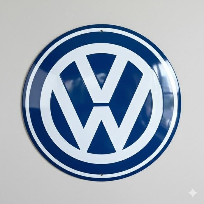 Volkswagen metalen decoratief bord - Reclamebord - Metaal, Verzamelen, Reclamebord, -, -, Nieuw