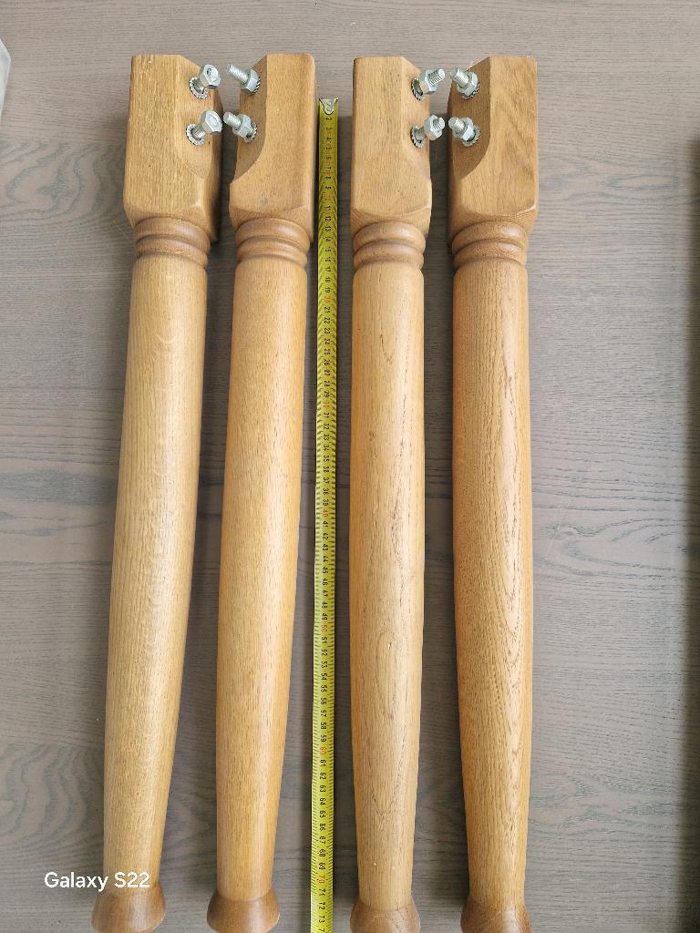 4 x ronde houten tafelpoten, Ophalen, Tafelpoot, Minder dan 50 cm, Gebruikt