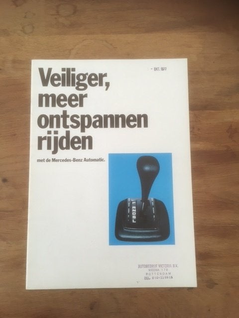Mercedes-Benz       Automatic  brochure    (okt. 1977), Zo goed als nieuw, Mercedes-Benz, Mercedes, Ophalen of Verzenden