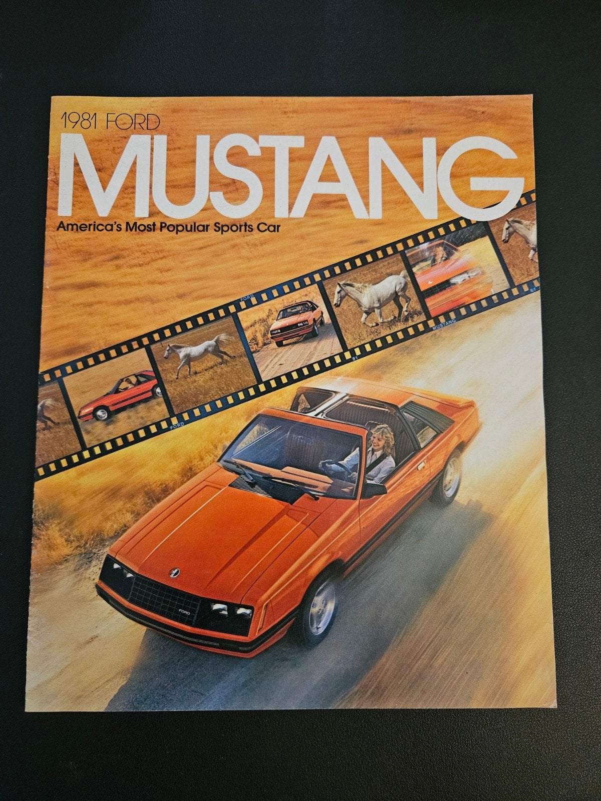 Brochure Ford Mustang 1981 USA, Ophalen of Verzenden, Zo goed als nieuw, Ford