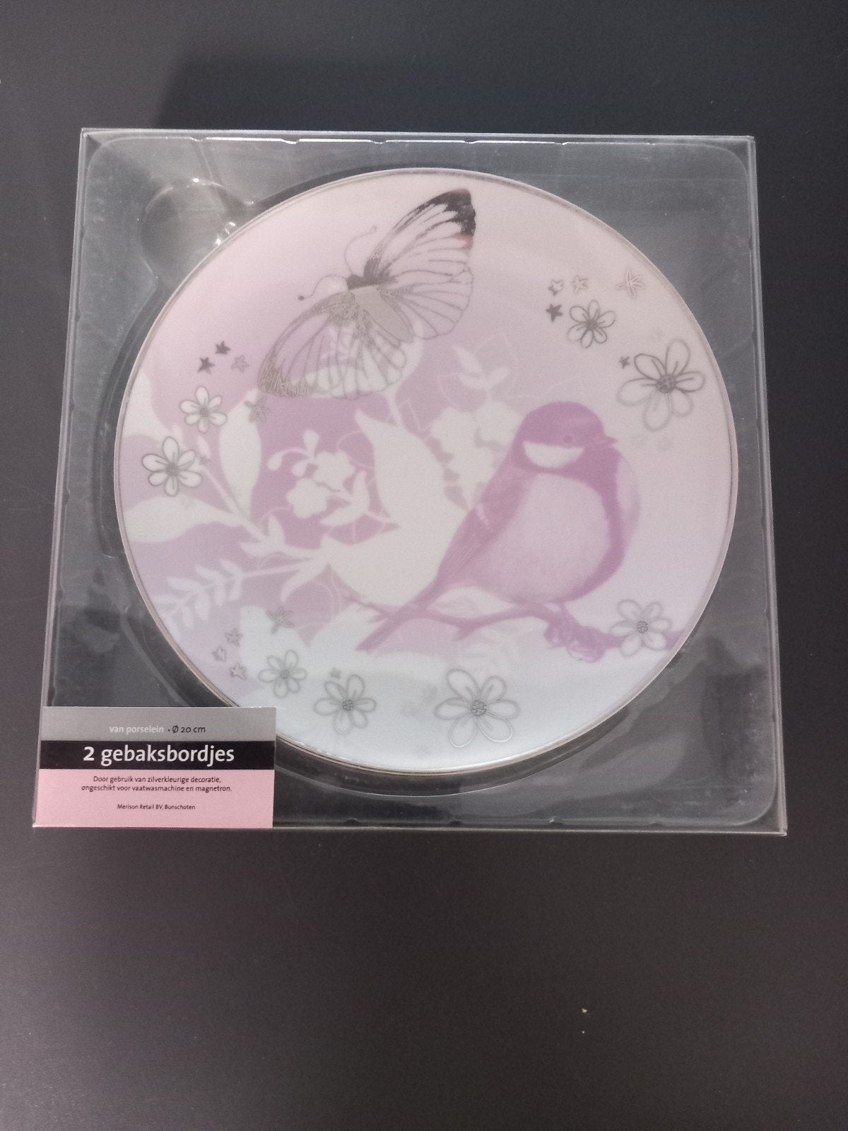 Nieuwe Gebaksbordjes met prachtig dessin, Nieuw, Ophalen of Verzenden, Bord(en), Overige stijlen
