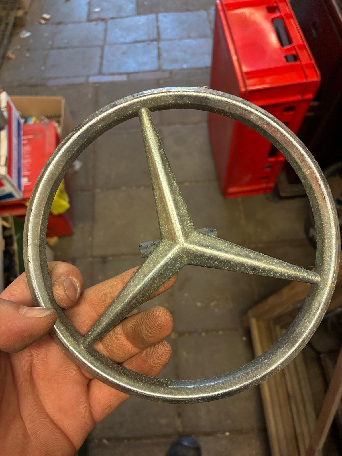 Mercedes-Benz Ster embleem - Gebruikt, Ophalen, Gebruikt, Mercedes-Benz