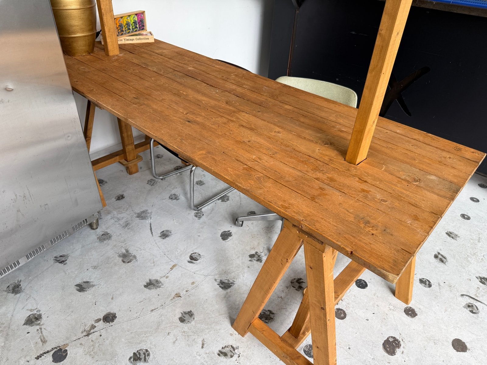 3 Houten marktkramen - 224x81x85 cm, Ophalen, Gebruikt, 200 cm of meer, 50 tot 100 cm