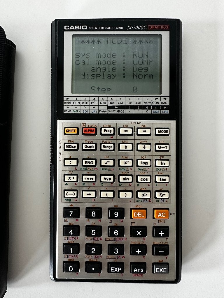 Casio fx-7000 G grafische rekenmachine, Diversen, Ophalen of Verzenden, Grafische rekenmachine, Zo goed als nieuw