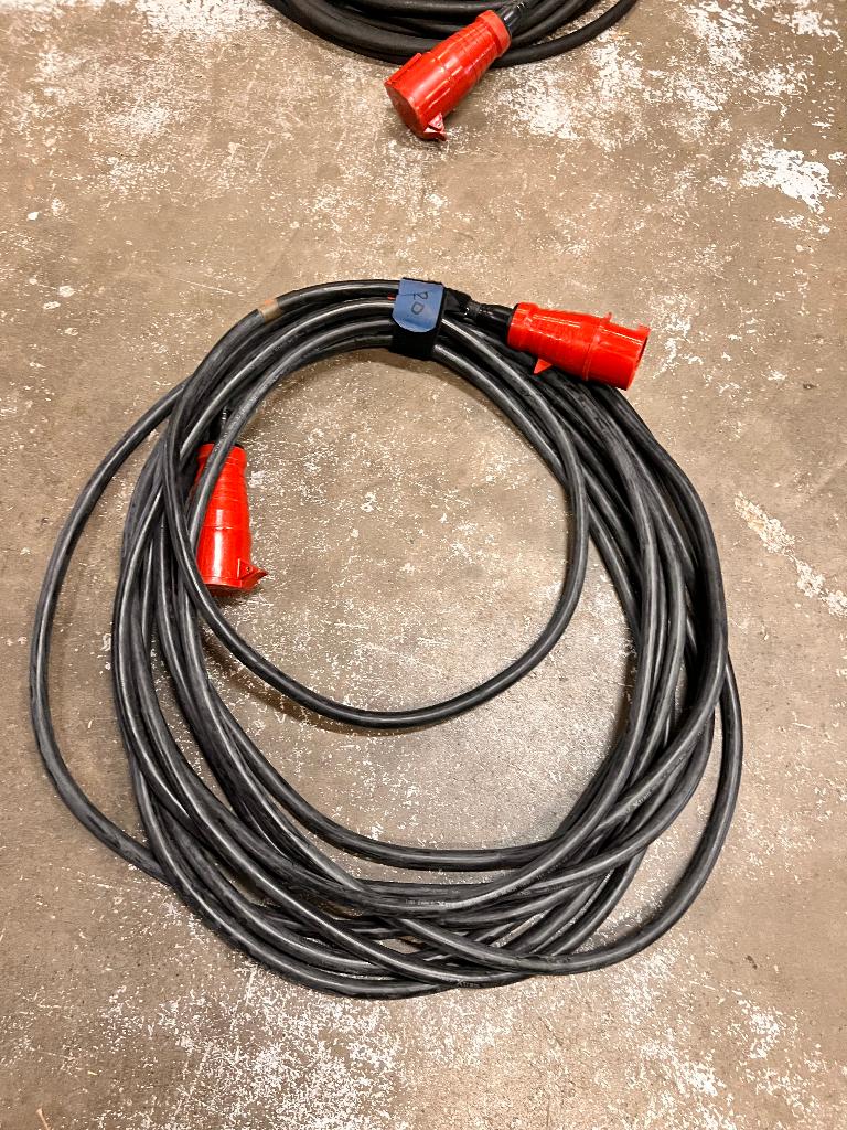 Krachtstroomkabel 32A 5P 5x6mm 20m, Doe-het-zelf en Verbouw, Elektra en Kabels, Ophalen, Gebruikt, Kabel of Snoer
