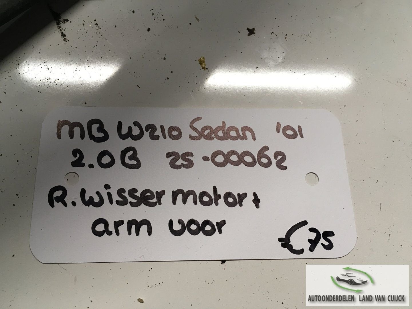 Mercedes W210 sedan 2.0 B 2500062 2001  Ruitenwissermechanie, Gebruikt, -, -, Ophalen of Verzenden
