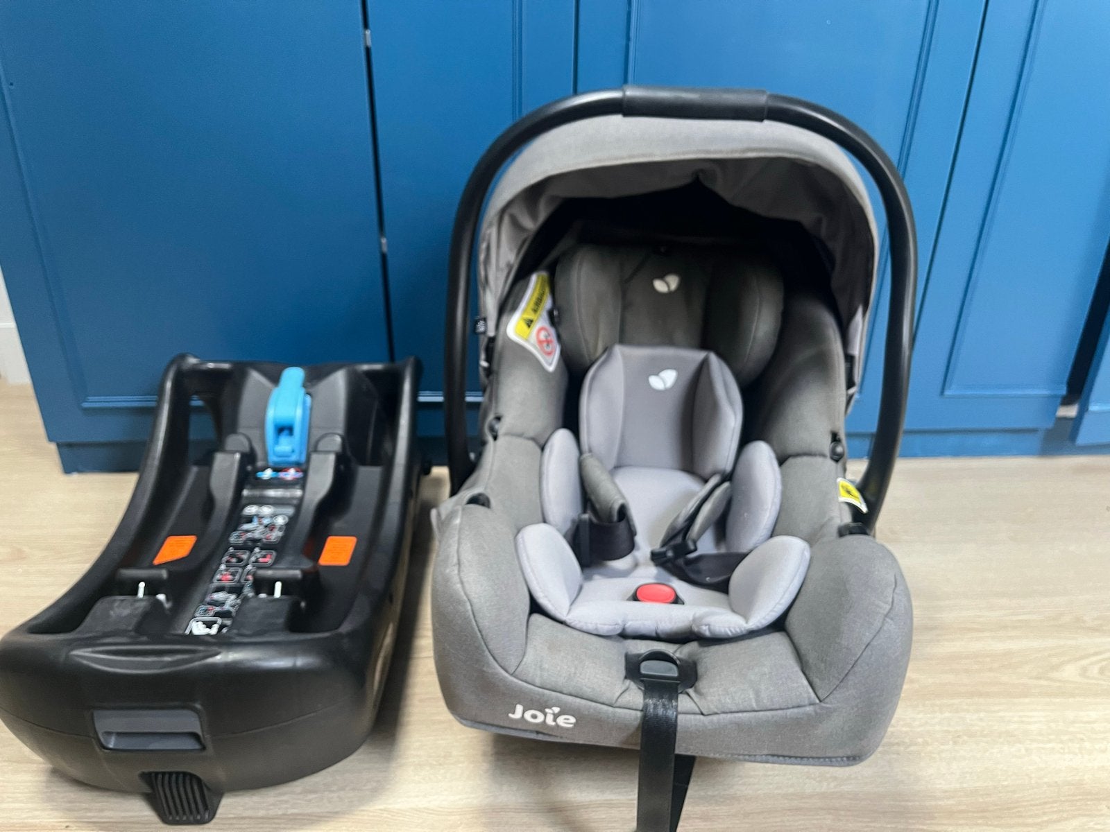 Joie I-gemm autostoel met I-base isofix, Gebruikt, Zijbescherming, Isofix, 0 t/m 13 kg