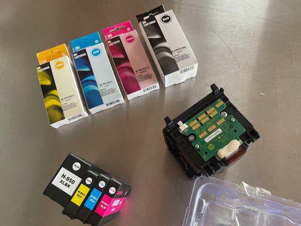 Printerkop HP Officejet Pro 8620 + cartridges nieuw, Computers en Software, Printers, Ophalen of Verzenden, Nieuw, Inkjetprinter