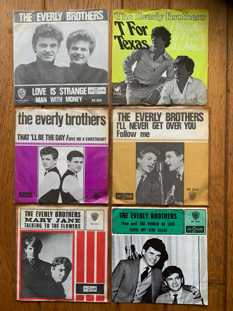 Sixties Rock & Roll The Everly Brothers 6 vinyl singles, Ophalen of Verzenden, Gebruikt, Pop