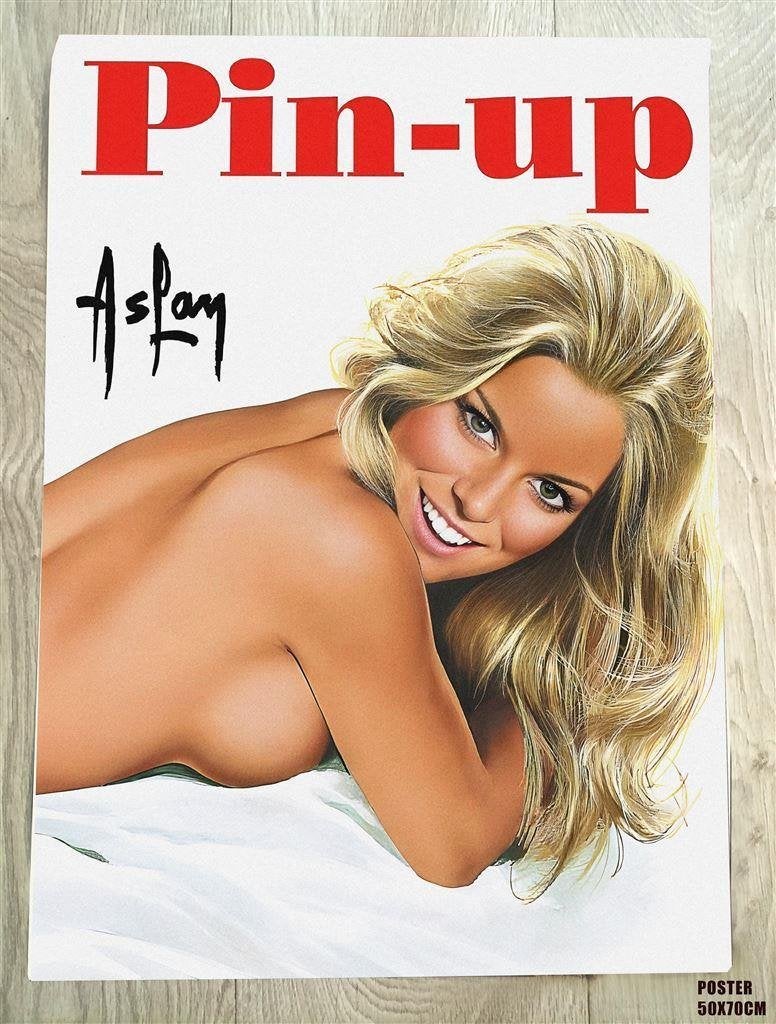 Aslan Grote Retro Sexy Pin up Poster 50*70cm, Verzenden, Nieuw, A1 t/m A3, Film en Tv