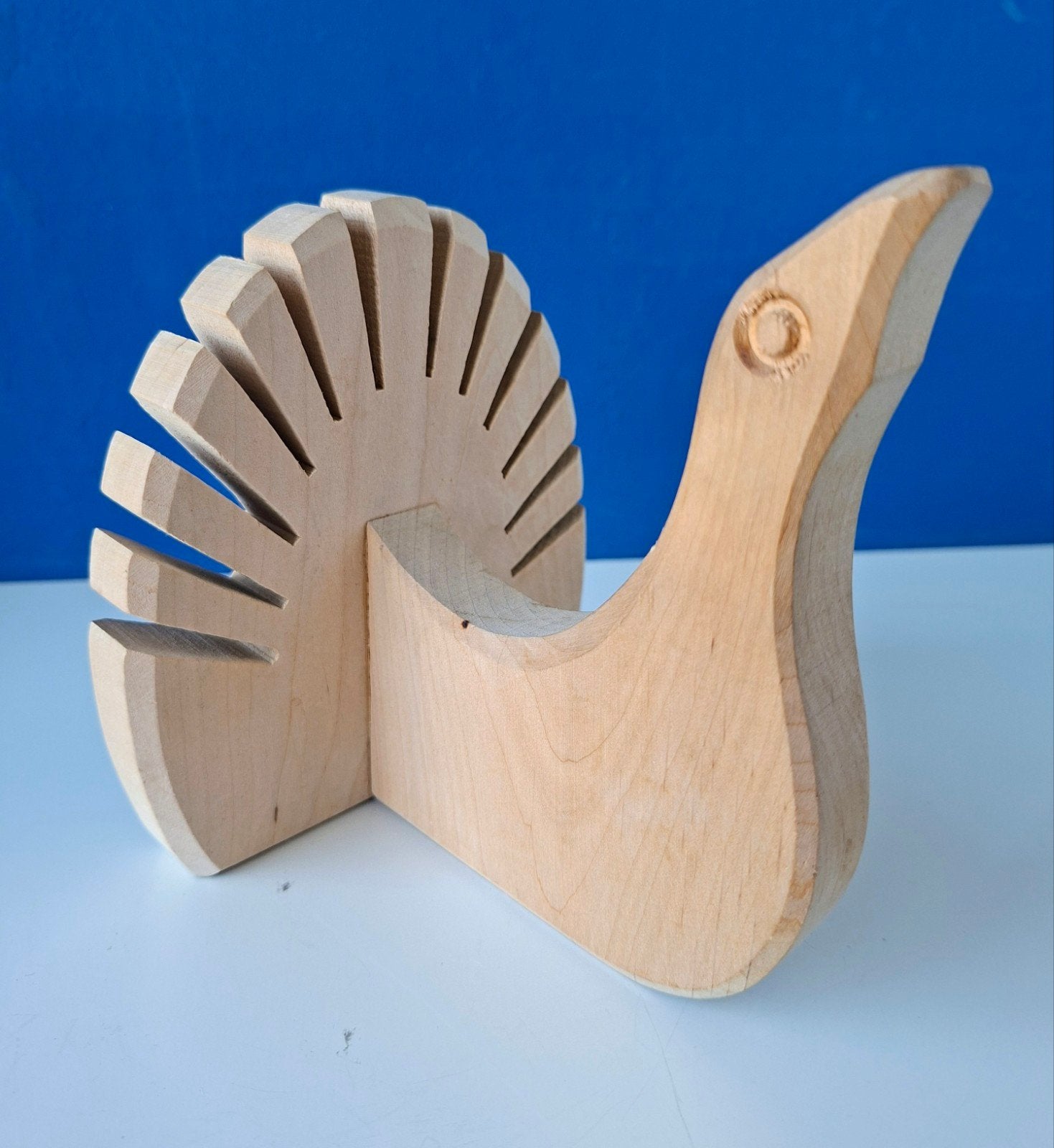 Vintage Bolodin servethouder/Scandinavisch design, Ophalen of Verzenden, Gebruikt, Hout